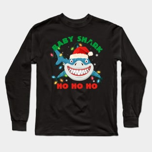 Baby Shark Ho Ho Ho Christmas Long Sleeve T-Shirt